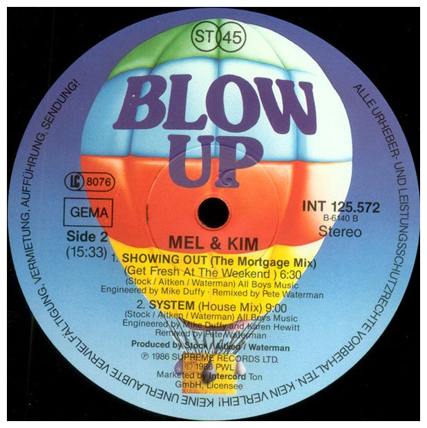 MEL & KIM - SHOWING OUT | 12" MAXI SINGLE VINILO USADO