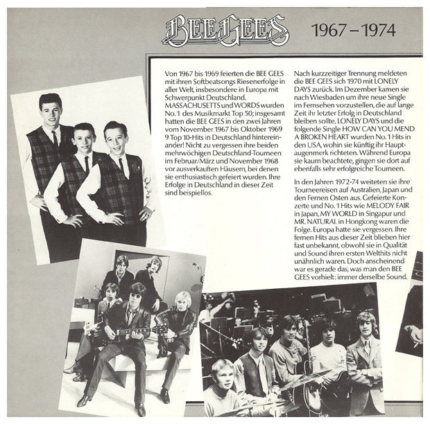 BEE GEES - GREATEST VOL. 1 1967-1974 (2LP) | VINILO USADO
