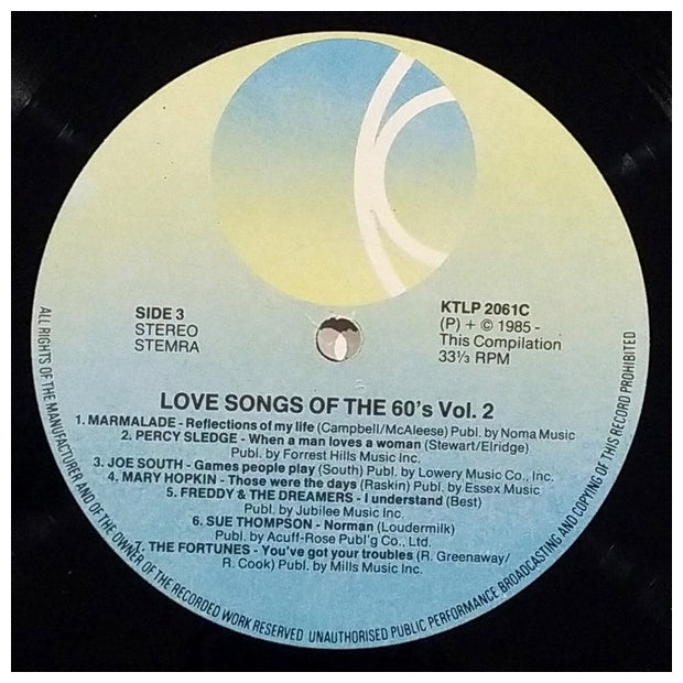 LOVE SONGS OF THE 60S - VARIOUS ARTIST - VOL.2 (2LP) | VINILO USADO