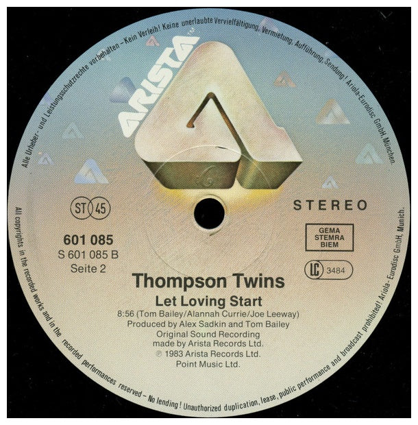THOMPSON TWINS - HOLD ME NOW | 12" MAXI SINGLE VINILO USADO