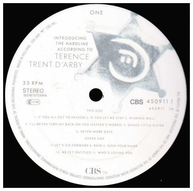 TERENCE TREN DARBY - INTRODUCING THE HARDLINE ACCORDING TO | VINILO USADO
