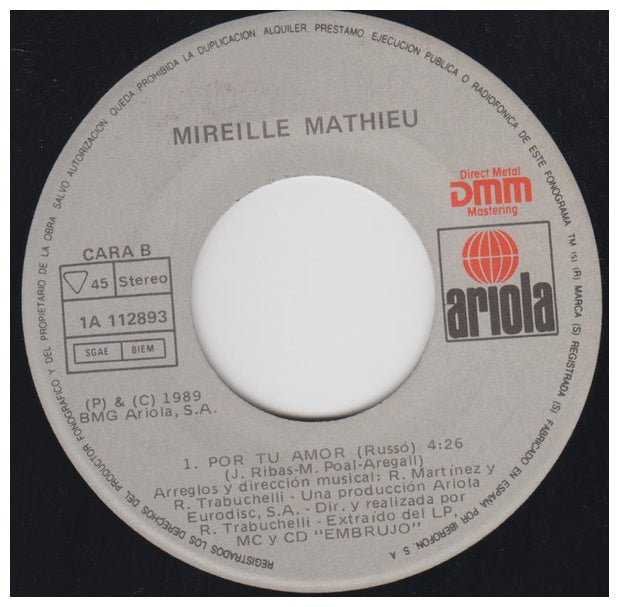 MIREILLE MATHIEU - EMBRUJO | 7" SINGLE USADO