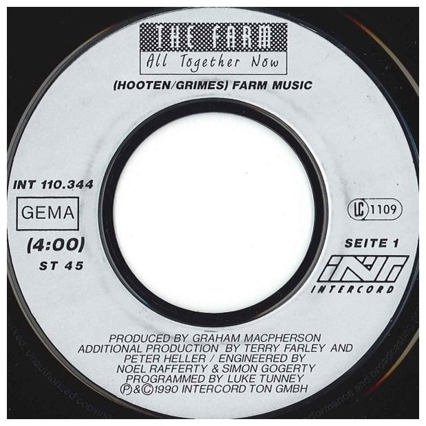 THE FARM - ALL TOGETHER NOW | 7 SINGLE USADO