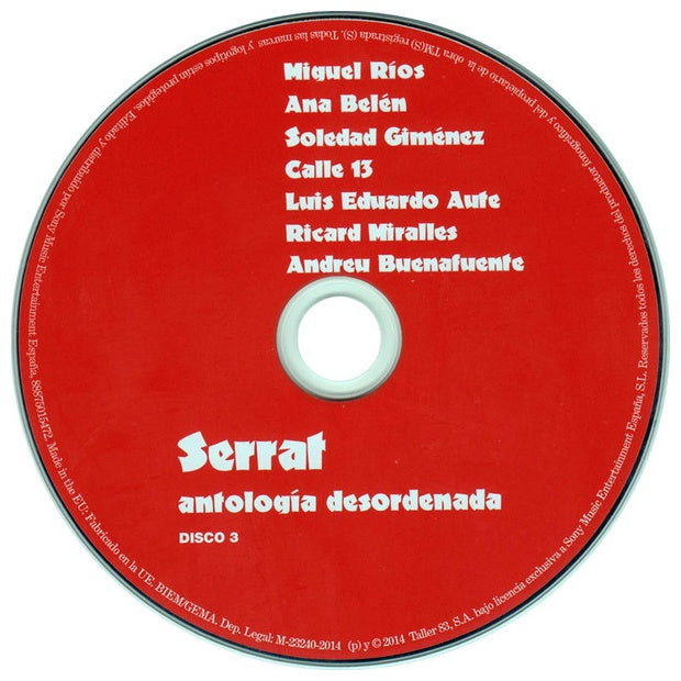 JOAN MANUEL SERRAT - ANTOLOGIA DESORDENADA (4CD) | CD