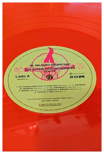 AUTENTICOS DECADENTES - EL MILAGRO ARGENTINO (EDICION 35 ANOS ANIVERSARIO)(COLOR) | VINILO