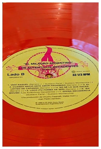 AUTENTICOS DECADENTES - EL MILAGRO ARGENTINO (EDICION 35 ANOS ANIVERSARIO)(COLOR) | VINILO