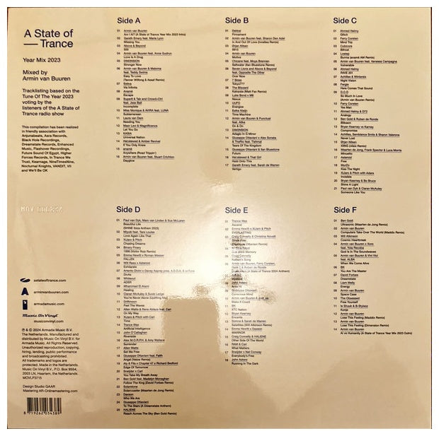 ARMIN VAN BUUREN - A STATE OF TRANCE (3LP) YEAR MIX 2023 | VINILO
