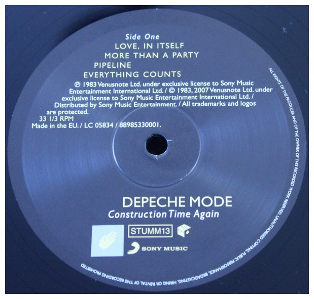 DEPECHE MODE - CONSTRUCTION TIME AGAIN | VINILO