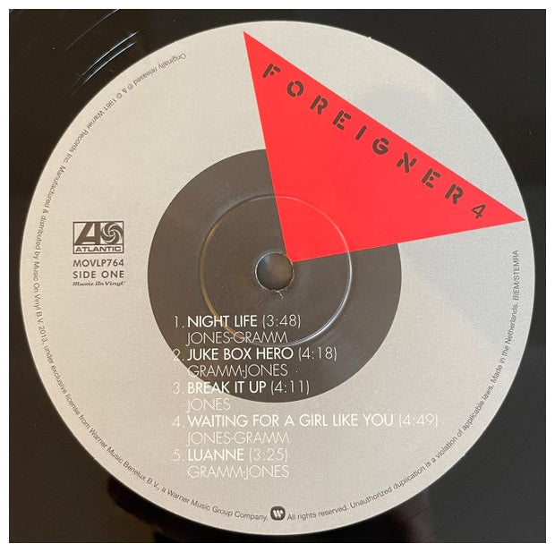 FOREIGNER - 4 (AUDIOPHILE VINYL) | VINILO