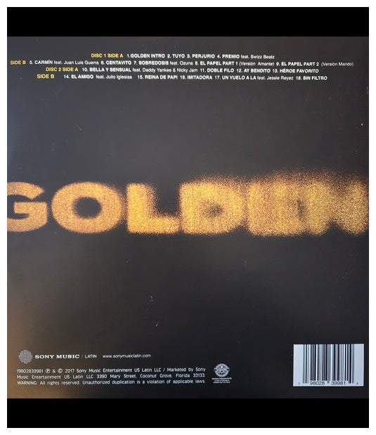 ROMEO SANTOS - GOLDEN (2LP) (GOLD VINYL) | VINILO