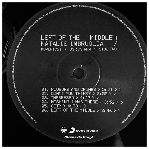 NATALIE IMBRUGLIA - LEFT OF THE MIDDLE | VINILO