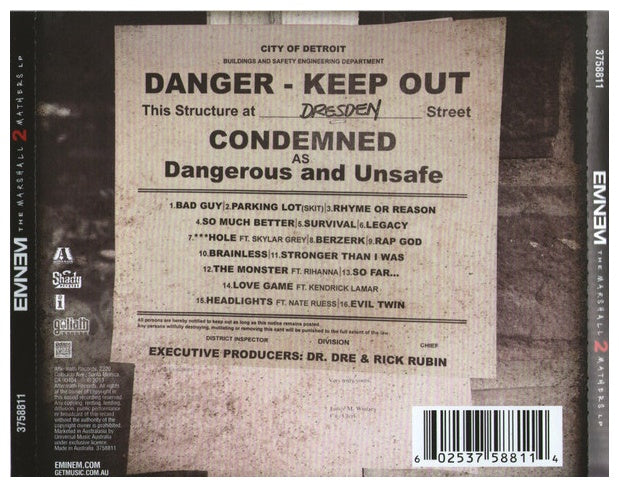 EMINEM - THE MARSHALL MATHERS LP 2 | CD