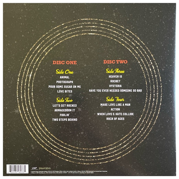 DEF LEPPARD - THE STORY SO FAR: THE BEST OF (2LP) (TRANSLUCENT ORANGE/YELLOW VINYL) | VINILO