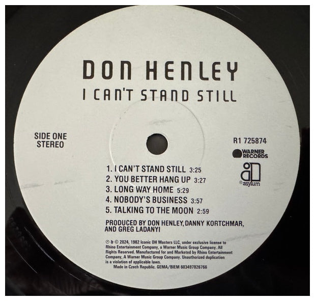 DON HENLEY - I CAN'T STAND STILL | VINILO