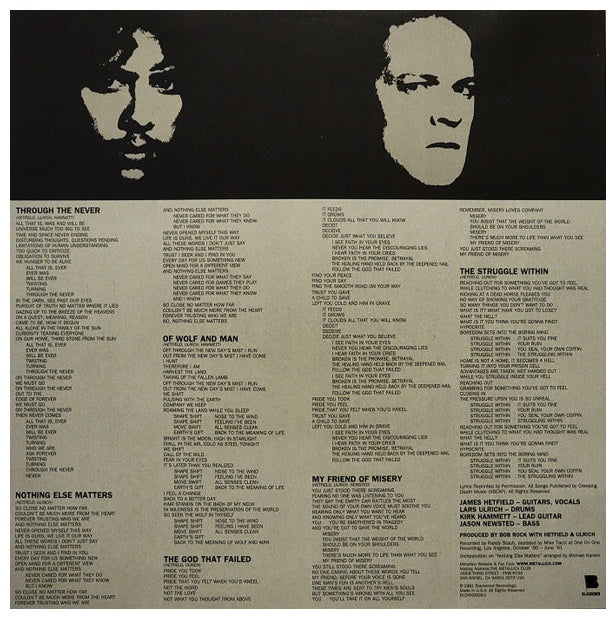 METALLICA - METALLICA: THE BLACK ALBUM (2LP) (EXCLUSIVE BLACKER/MARBLED VINYL) | VINILO