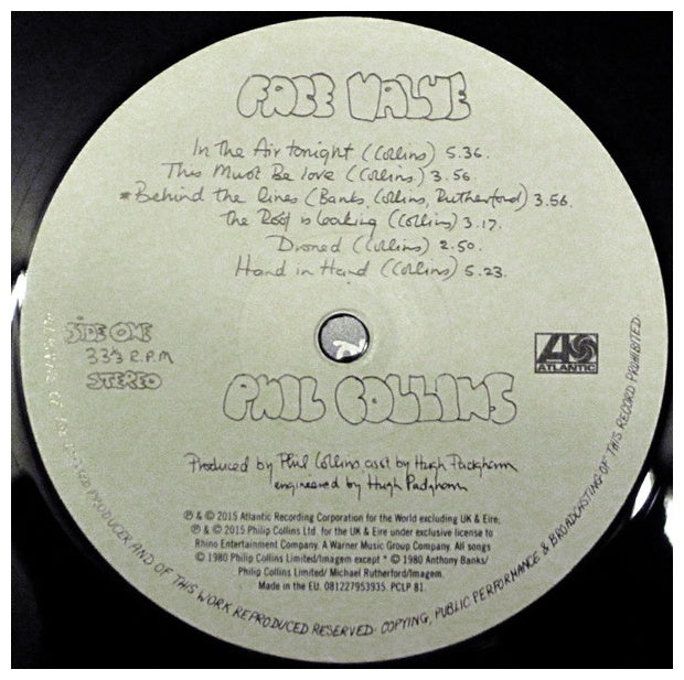 PHIL COLLINS - FACE VALUE | VINILO