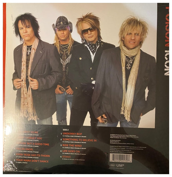 POISON - ICON: GREATEST HITS (EXCLUSIVE) (RED/BLACK VINYL) | VINILO