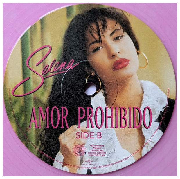SELENA - AMOR PROHIBIDO (30 ANIVERSARIO) (TRANSLUCENT PINK VINYL) (INC. POSTER) | VINILO