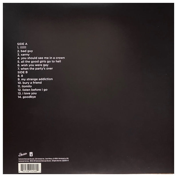 BILLIE EILISH - WHEN WE ALL FALL ASLEEP, WHERE DO WE GO? | VINILO