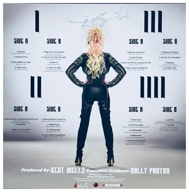 DOLLY PARTON - ROCKSTAR (4LP BOX SET) (CLEAR BLUE VINYL) | VINILO