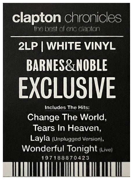 ERIC CLAPTON - CHRONICLES: THE BEST OF (2LP) (WHITE VINYL) | VINILO
