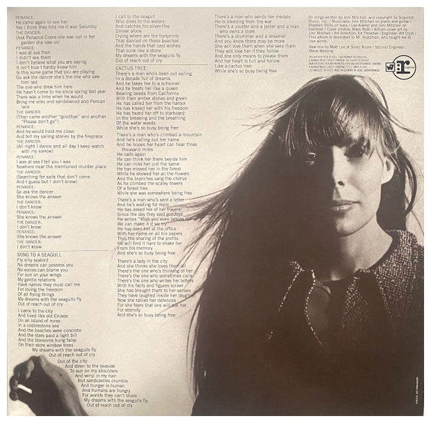 JONI MITCHELL - SONG TO A SEAGULL (TRANSPARENT YELLOW VINYL) | VINILO