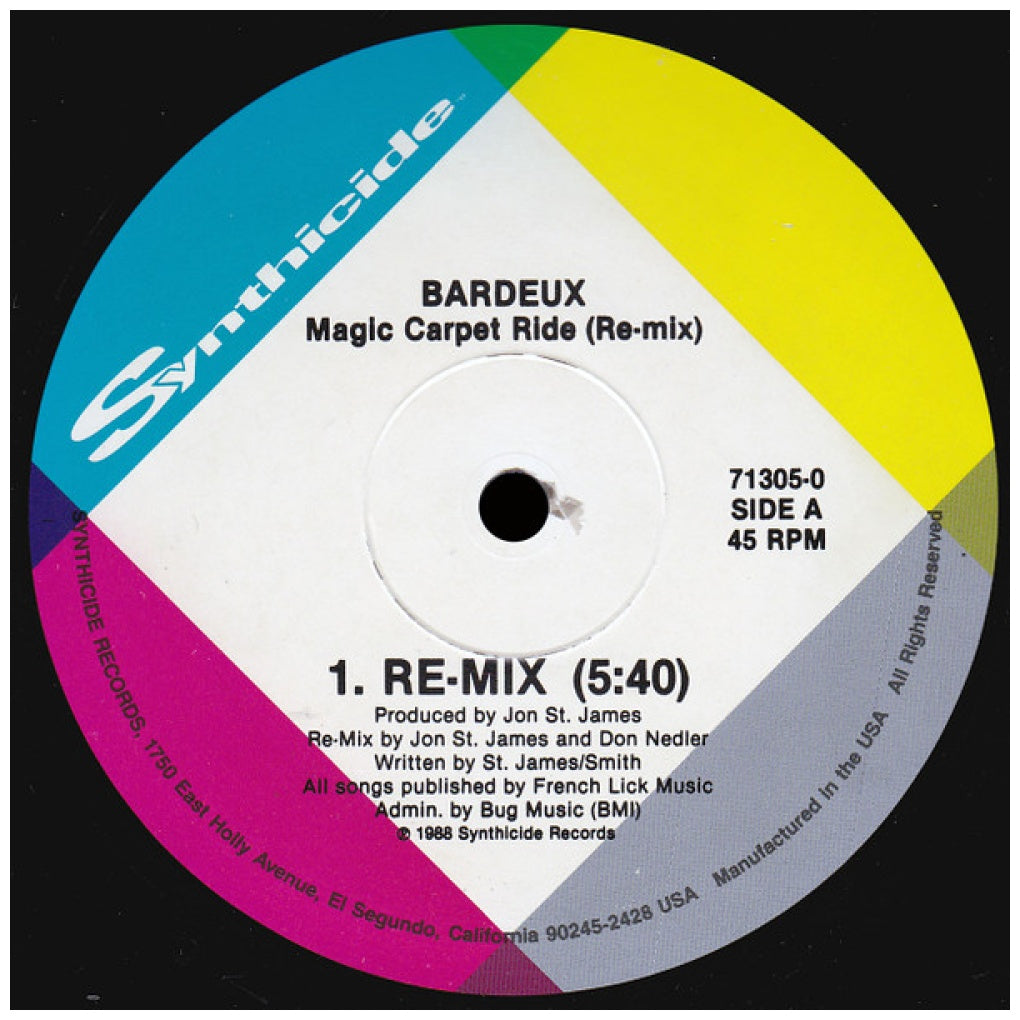BARDEAUX - MAGIC CARPET RIDE | 12" MAXI SINGLE VINILO USADO