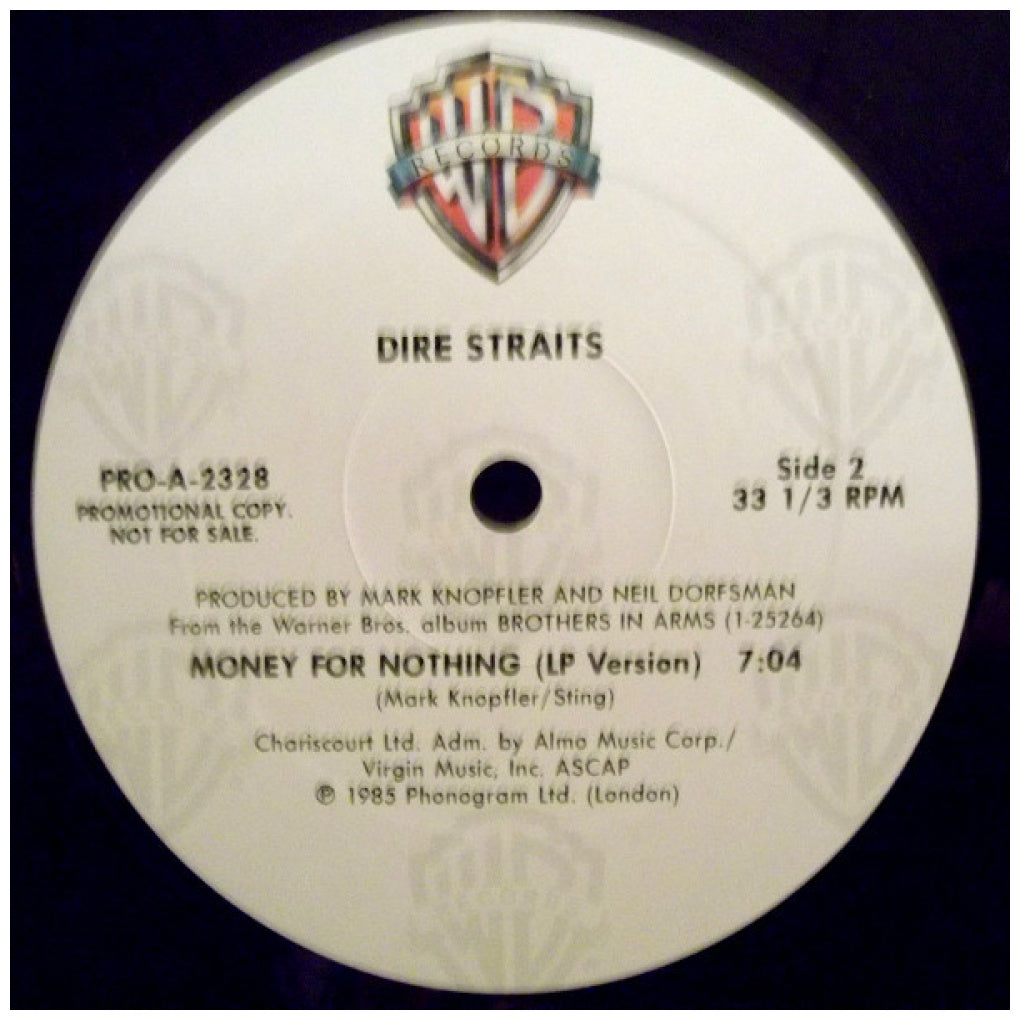 DIRE STRAITS - MONEY FOR NOTHING (PROMO COPY) | 12" MAXI SINGLE VINILO USADO