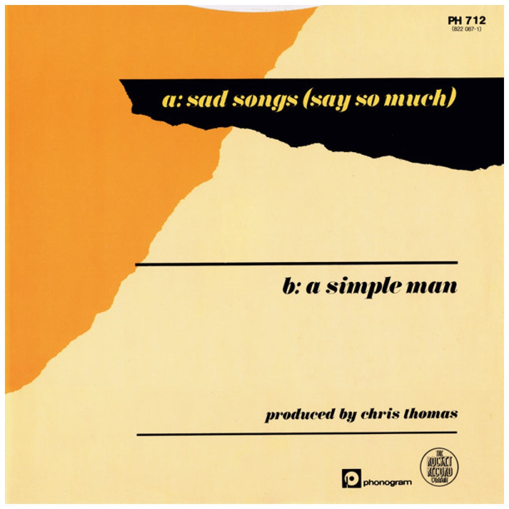 ELTON JOHN - SAD SONGS (SAY SO MUCH) (EXTENDED VERSION) | 12" MAXI SINGLE VINILO USADO