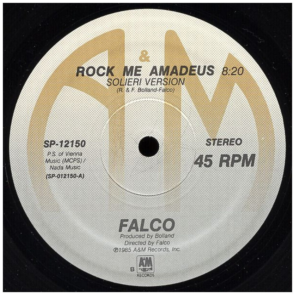 FALCO - ROCK ME AMADEUS (VDE-NUEVO/SELLADO) | 12" MAXI SINGLE VINILO