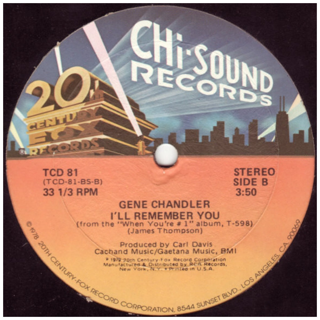 GENE CHANDLER - WHEN YOU'RE #1 | 12" MAXI SINGLE VINILO USADO