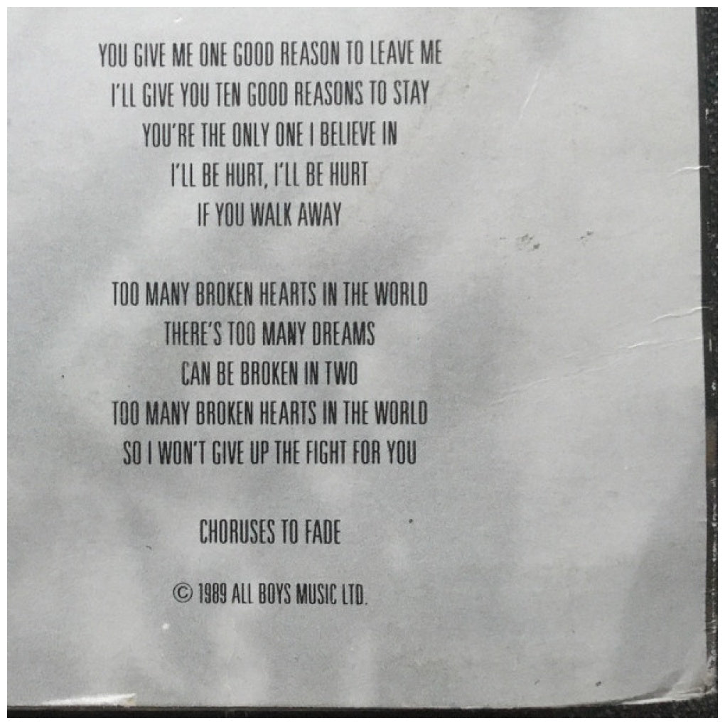 JASON DONOVAN - TOO MANY BROKEN HEARTS | 12" MAXI SINGLE VINILO USADO