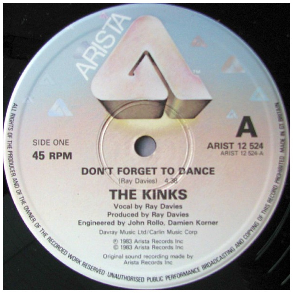 THE KINKS - DON'T FORGET TO DANCE | 12" MAXI SINGLE VINILO USADO