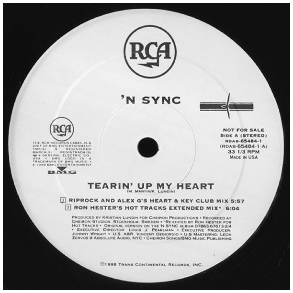 NSYNC - TEARIN' UP MY HEART | 12" MAXI SINGLE VINILO USADO