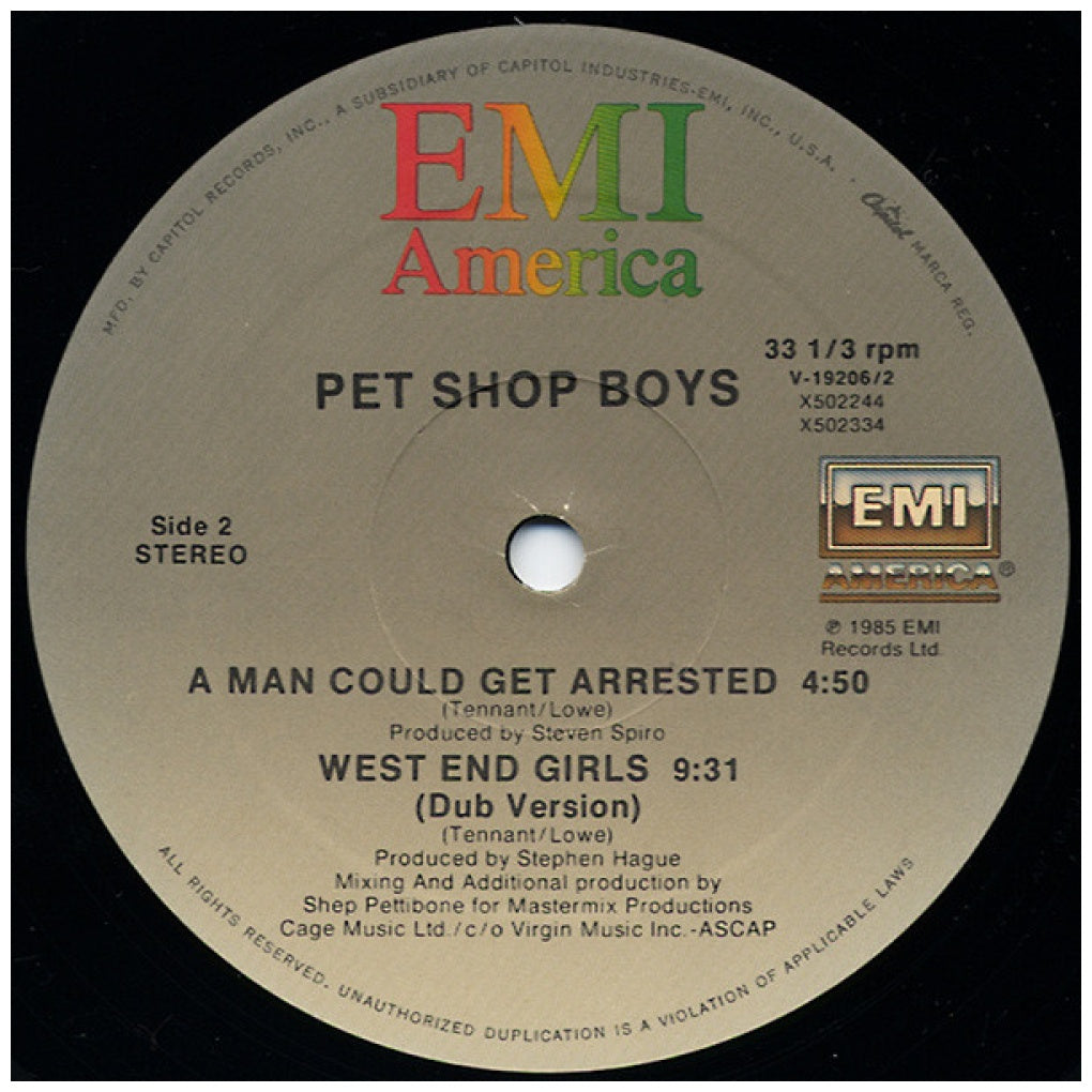 PET SHOP BOYS - WEST END GIRLS | 12" MAXI SINGLE VINILO USADO