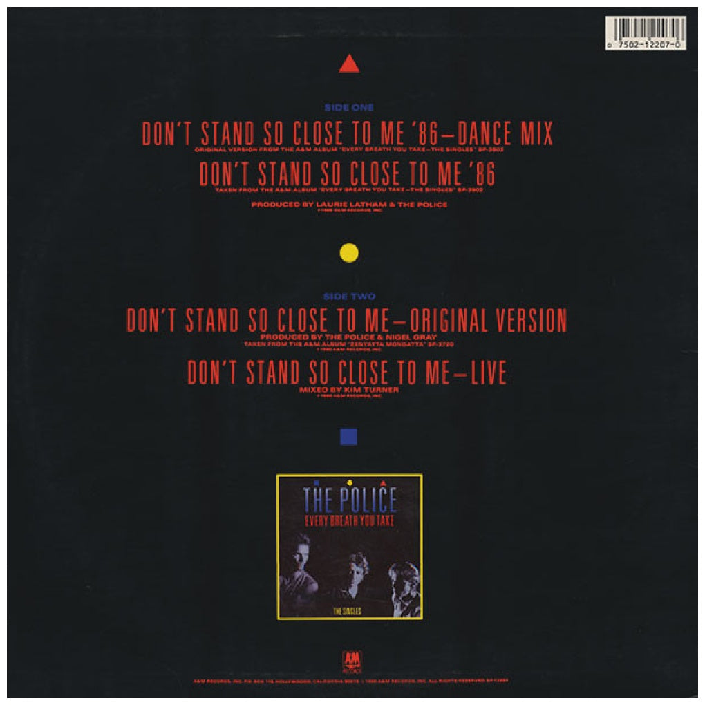 THE POLICE - DON'T STAND SO CLOSE TO ME (DANCE MIX) | 12" MAXI SINGLE VINILO USADO