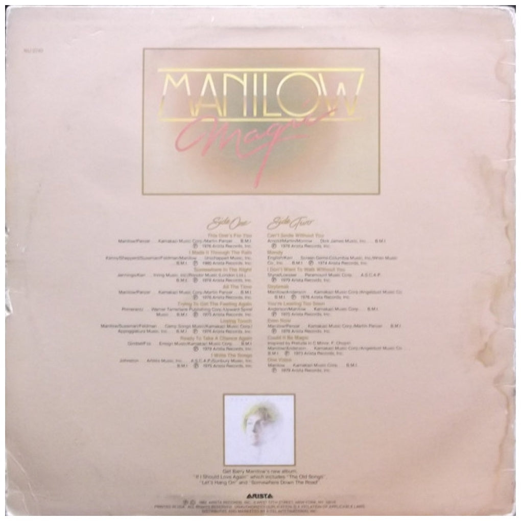 BARRY MANILOW - MAGIC: 16 GREATEST SONGS | VINILO USADO