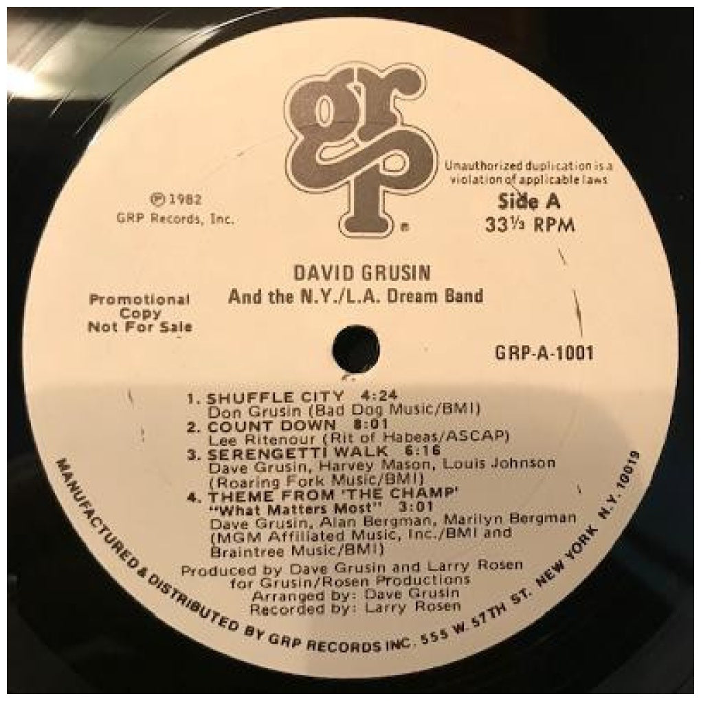 DAVE GRUSIN - AND THE NY-LA DREAM BAND | VINILO USADO