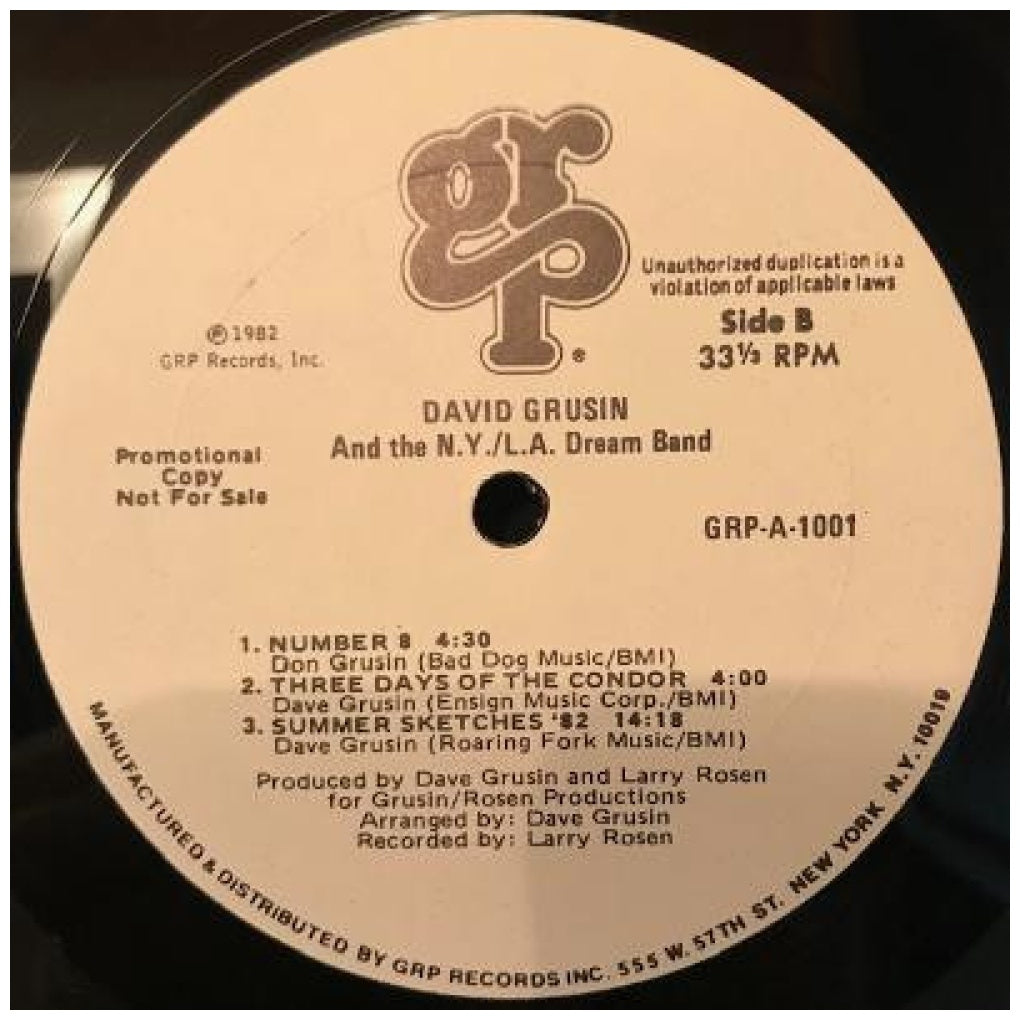 DAVE GRUSIN - AND THE NY-LA DREAM BAND | VINILO USADO