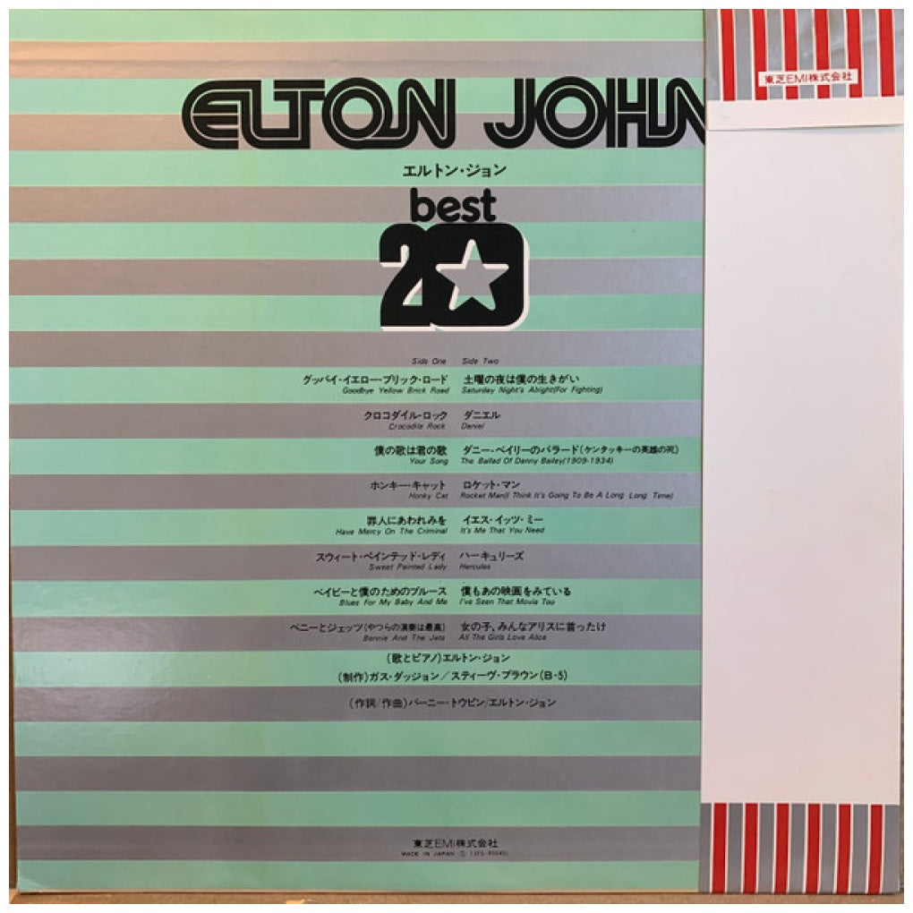 ELTON JOHN - BEST 20 (MADE IN JAPAN) | VINILO USADO