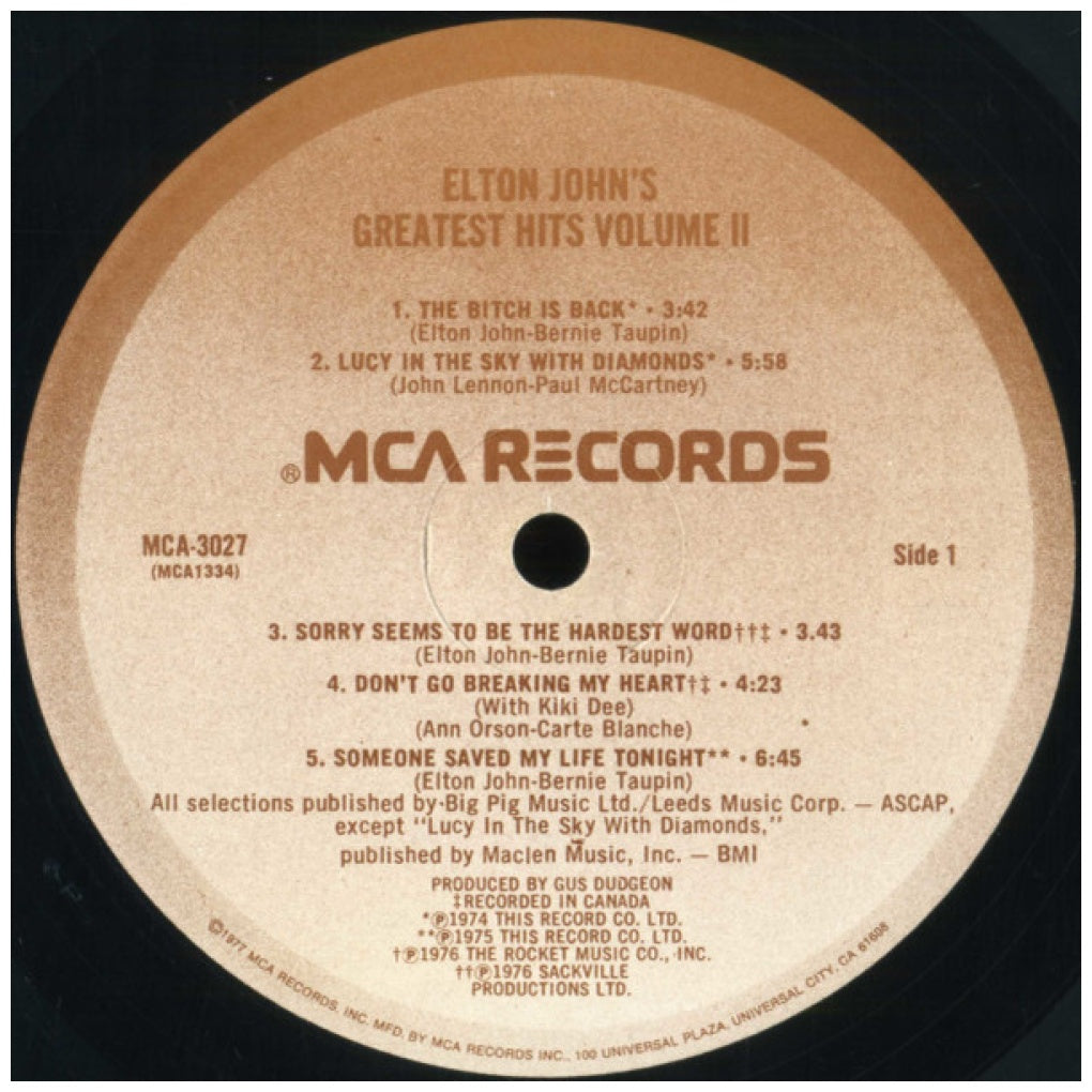ELTON JOHN - GREATEST HITS VOL II | VINILO USADO