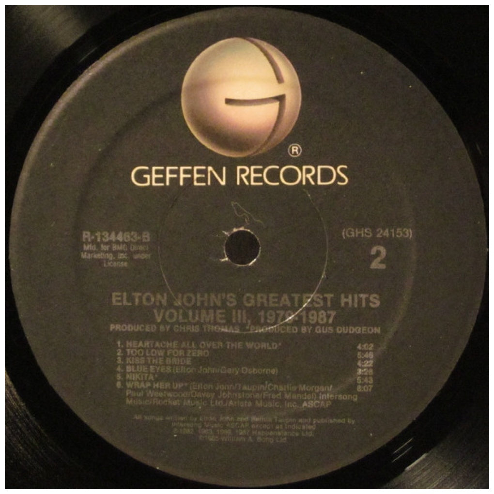 ELTON JOHN - GREATEST HITS VOL. III 1979-1987 | VINILO USADO