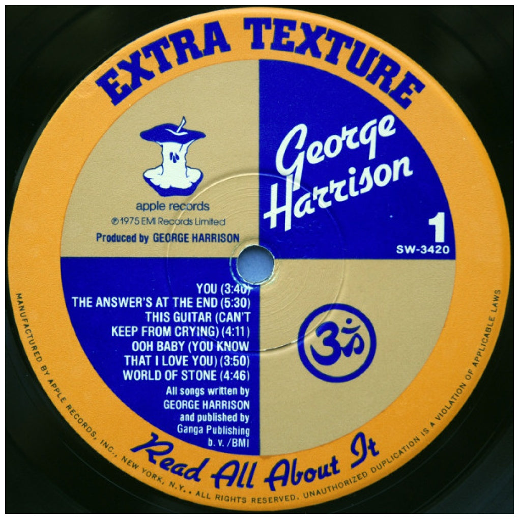 GEORGE HARRISON - EXTRA TEXTURE (READ ALL ABOUT IT) | VINILO USADO