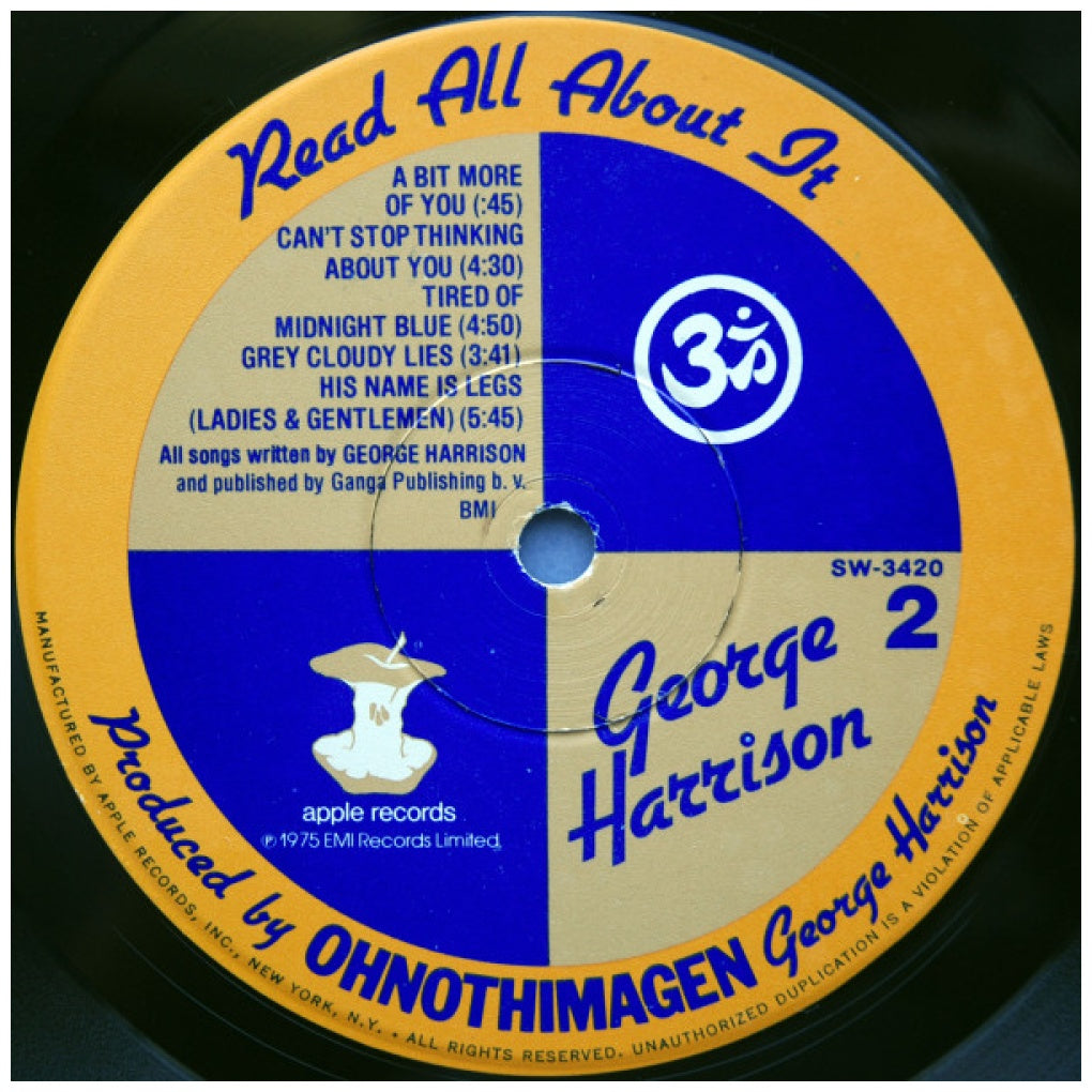 GEORGE HARRISON - EXTRA TEXTURE (READ ALL ABOUT IT) | VINILO USADO