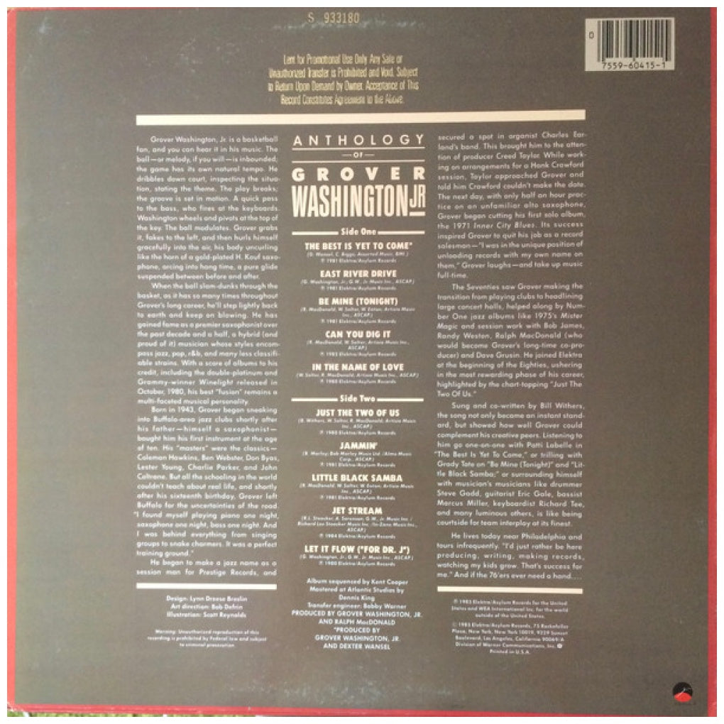 GROVER WASHINGTON JR. - ANTHOLOGY | VINILO USADO