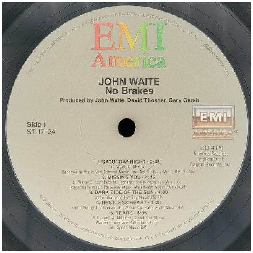 JOHN WAITE - NO BREAKS | VINILO USADO