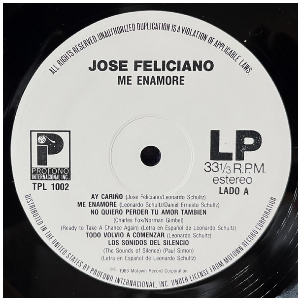 JOSE FELICIANO - ME ENAMORE (VDE/NUEVO-SELLADO) | VINILO