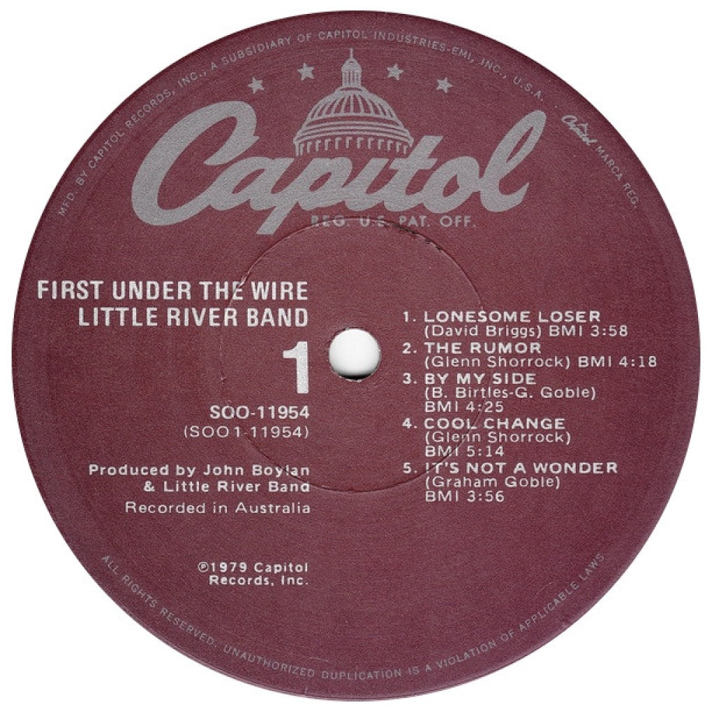LITTLE RIVER BAND - FIRST UNDER THE WIRE | VINILO USADO