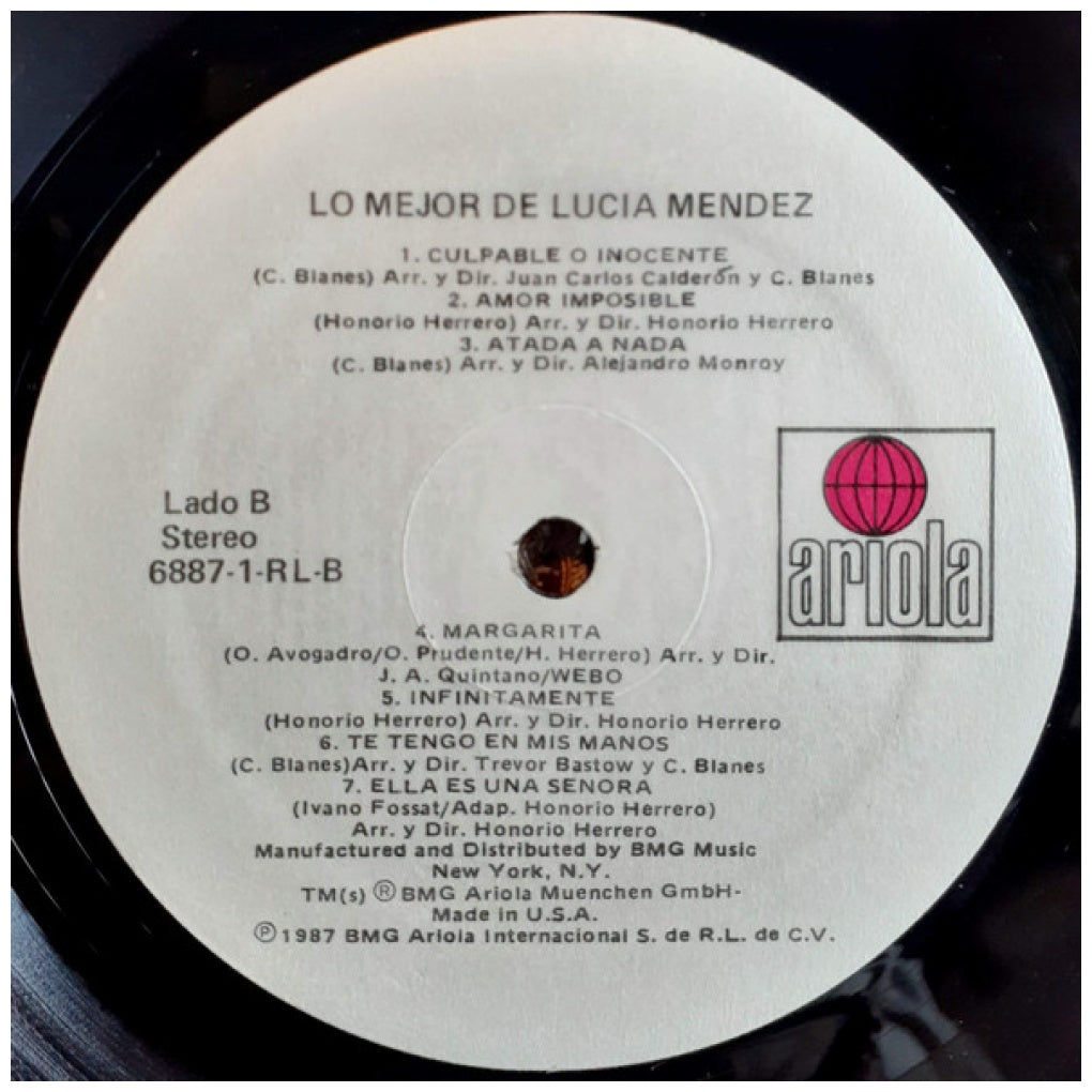 LUCIA MENDEZ - LO MEJOR | VINILO USADO