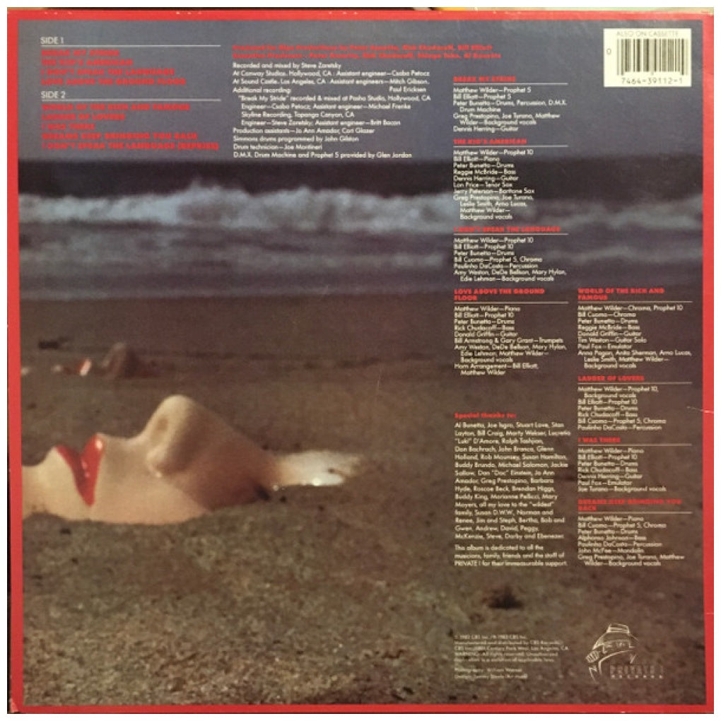 MATHEW WILDER - I DON'T SPEAK THE LANGUAJE | VINILO USADO